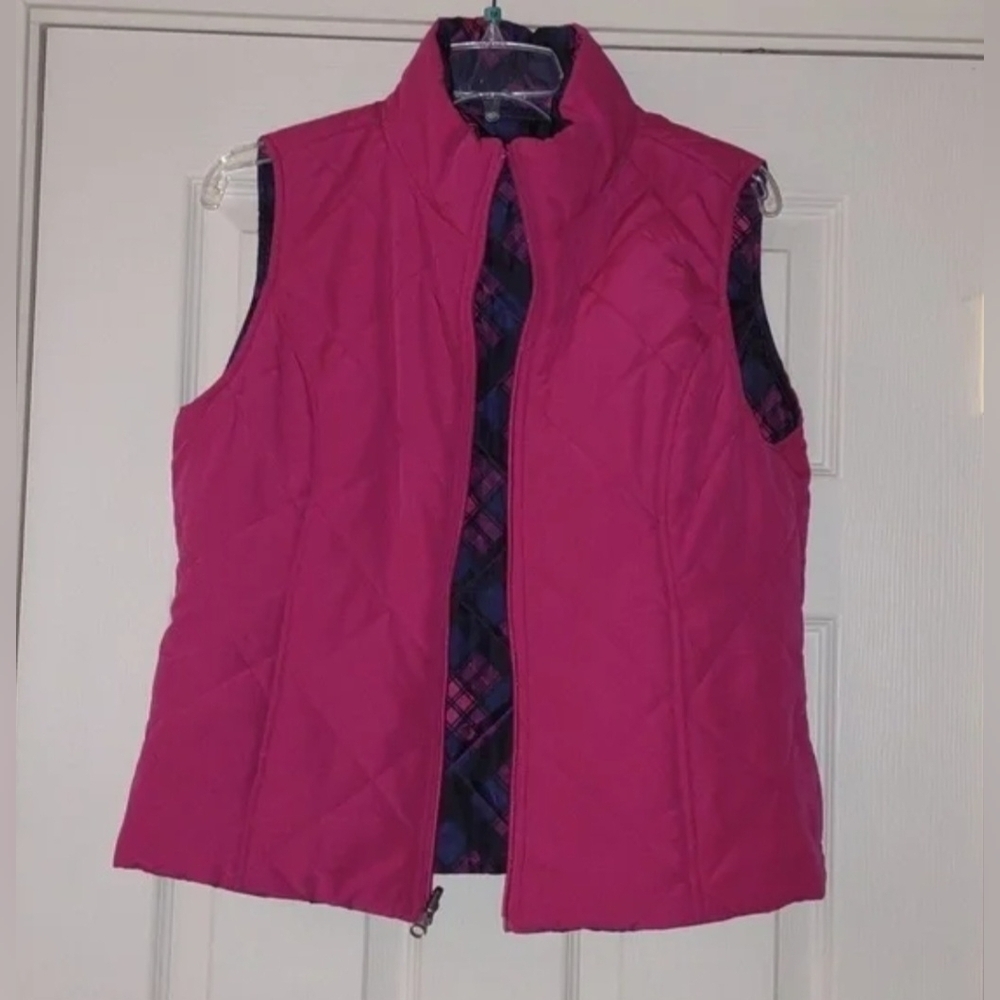 Sjb Active Vibrant Pink Women's Quilted Vest - Picture 1 of 4